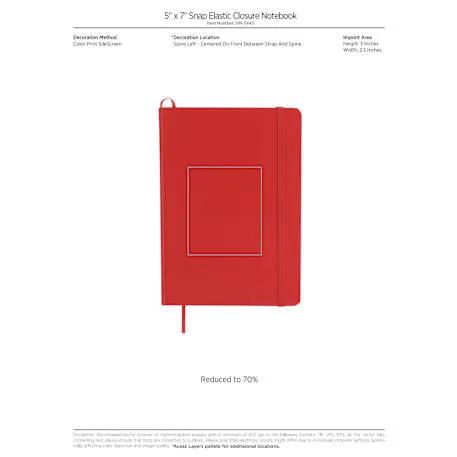 5" x 7" FSC® Mix Snap Elastic Closure Notebook 18 of 23