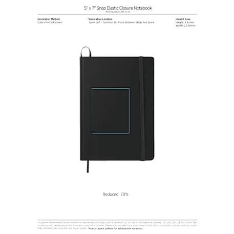5" x 7" FSC® Mix Snap Elastic Closure Notebook 16 of 23