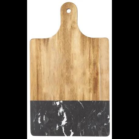 Black Marble and Wood Cutting Board 1 of 7