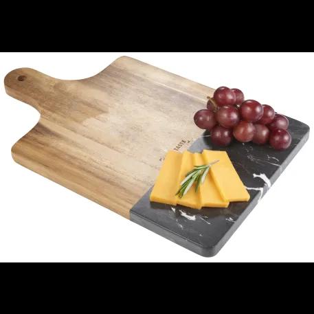 Black Marble and Wood Cutting Board 4 of 7