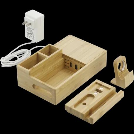 Bamboo Fast Wirelsss Charging Dock Station 8 of 13