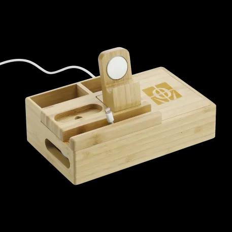 Bamboo Fast Wirelsss Charging Dock Station 9 of 13