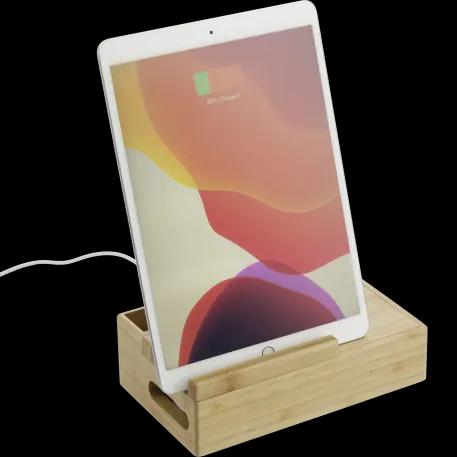 Bamboo Fast Wirelsss Charging Dock Station 1 of 13