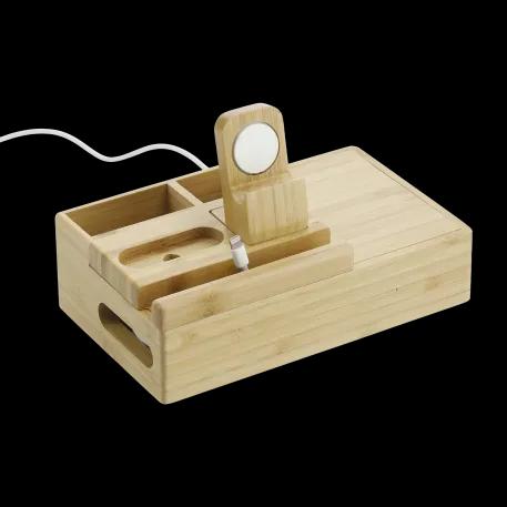 Bamboo Fast Wirelsss Charging Dock Station 5 of 13