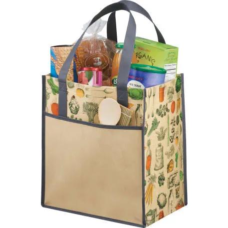 Big Grocery Vintage Laminated Non-Woven Tote 2 of 3