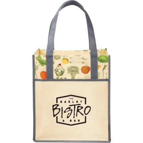 Big Grocery Vintage Laminated Non-Woven Tote