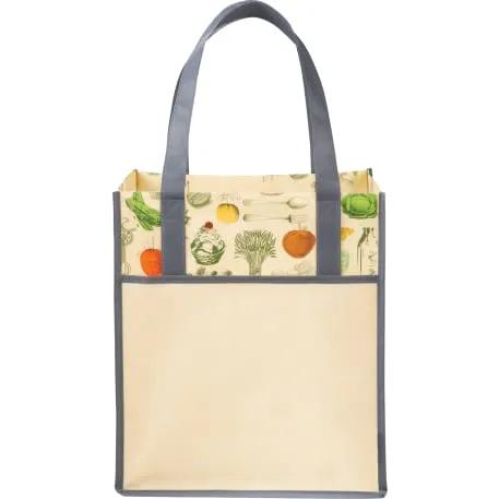 Big Grocery Vintage Laminated Non-Woven Tote 1 of 3