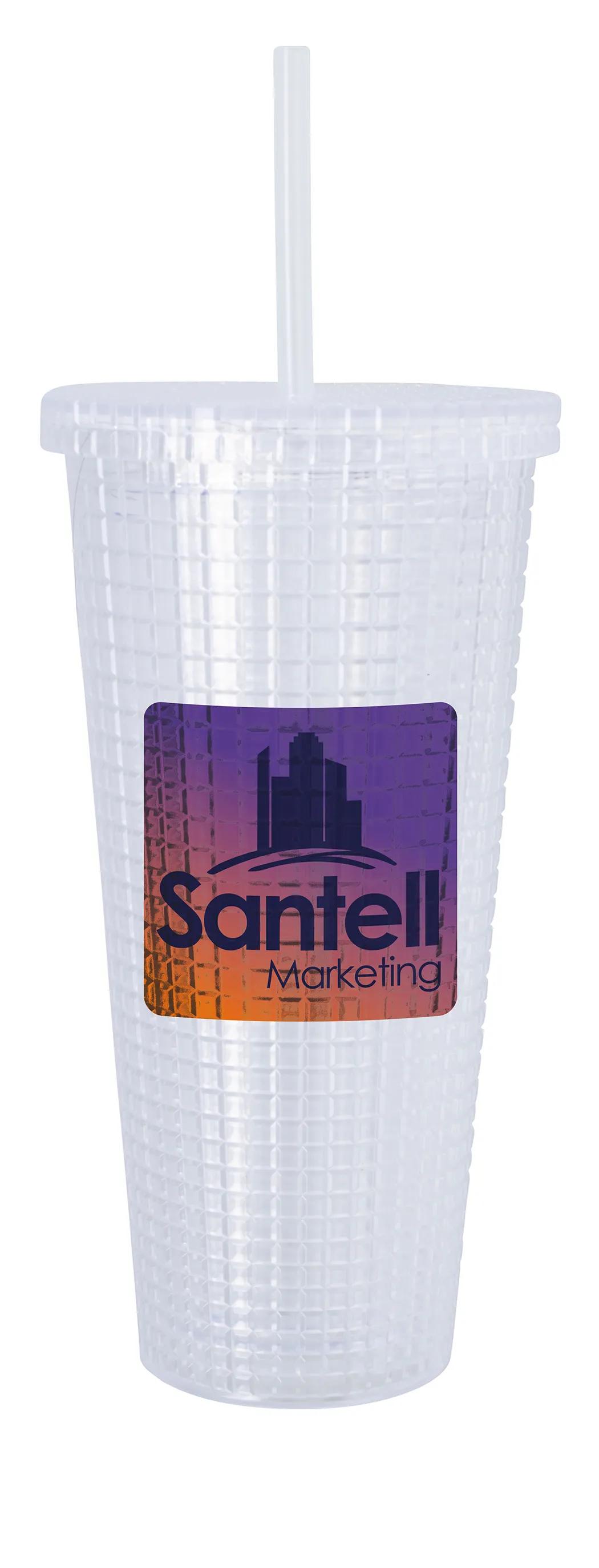 Square-Pattern Double-Wall Tumbler - 23 oz. 8 of 31