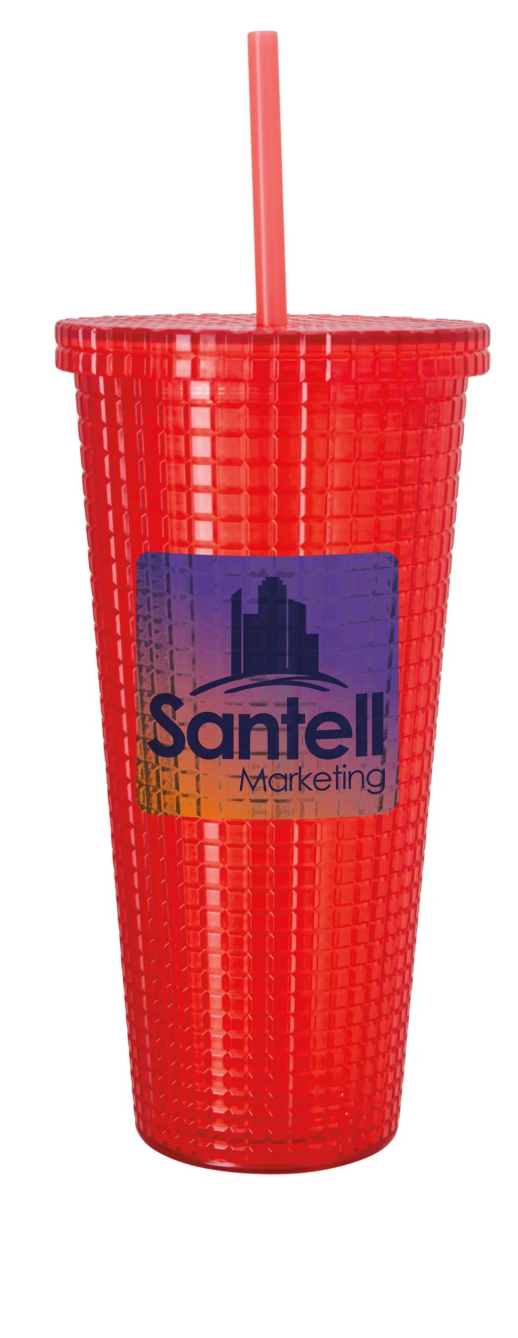 Square-Pattern Double-Wall Tumbler - 23 oz. 12 of 31