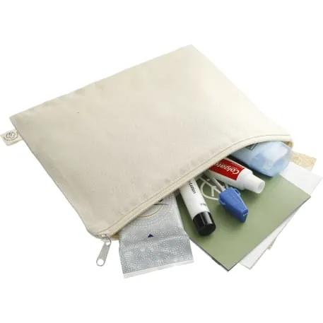 Organic Cotton Flat Travel Pouch 2 of 6