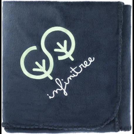 100% Recycled PET Fleece Blanket with RPET Pouch 1 of 19