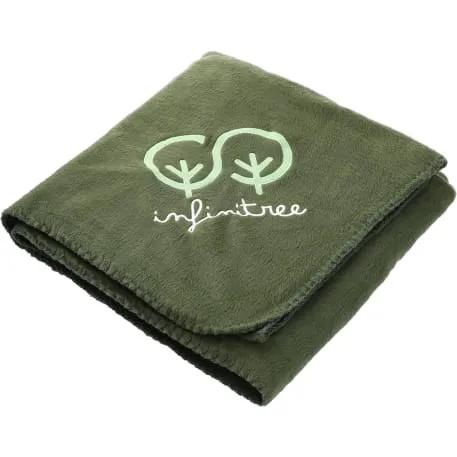 100% Recycled PET Fleece Blanket with RPET Pouch 5 of 19