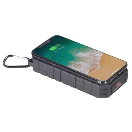 High Sierra® IPX 5 Solar Fast Wireless Power Bank 2 of 12