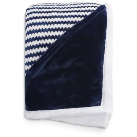 Field & Co.® Chevron Striped Sherpa Blanket 14 of 21