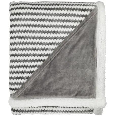 Field & Co.® Chevron Striped Sherpa Blanket 5 of 21