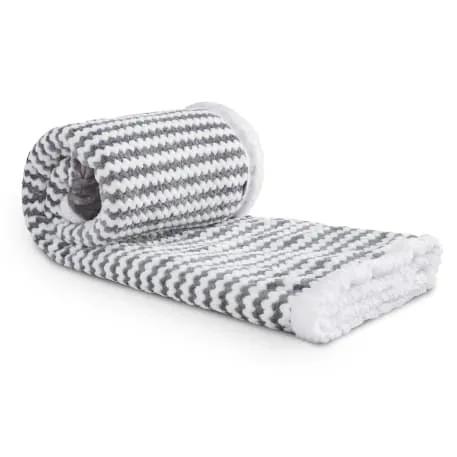 Field & Co.® Chevron Striped Sherpa Blanket 2 of 21