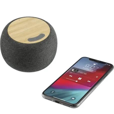 Garm Fabric & Bamboo Speaker with Wireless Chargin 8 of 8
