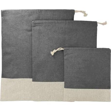 Split Recycled 3pc Travel Pouch Set 3 of 4