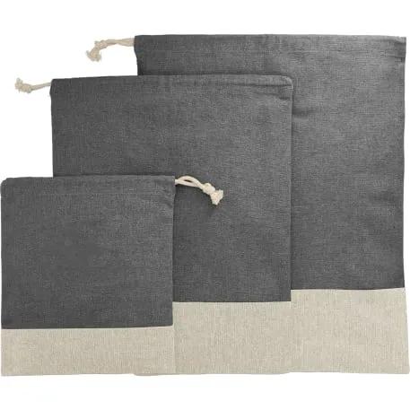 Split Recycled 3pc Travel Pouch Set 1 of 4