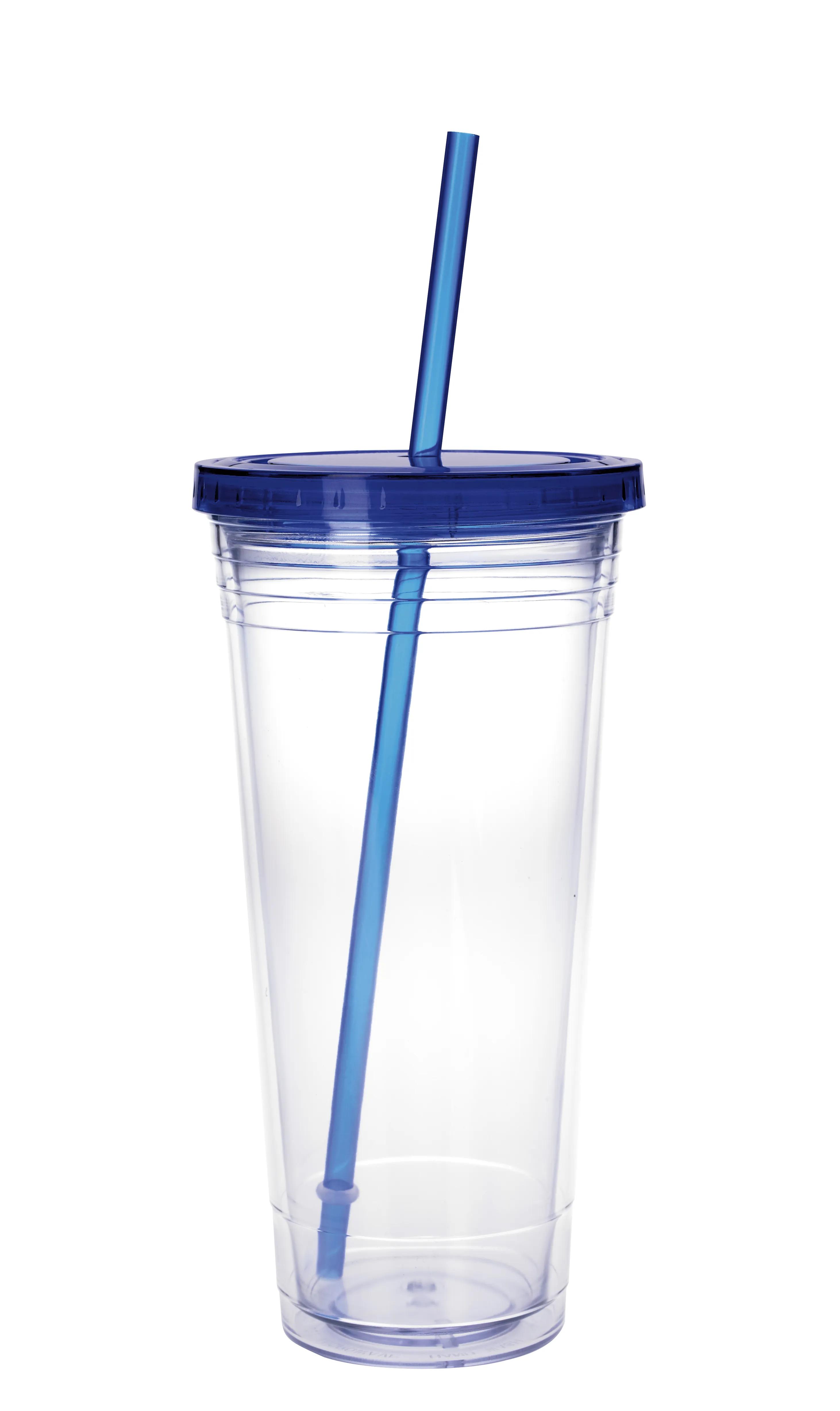 Clear Tumbler with Colored Lid - 24 oz. 13 of 28