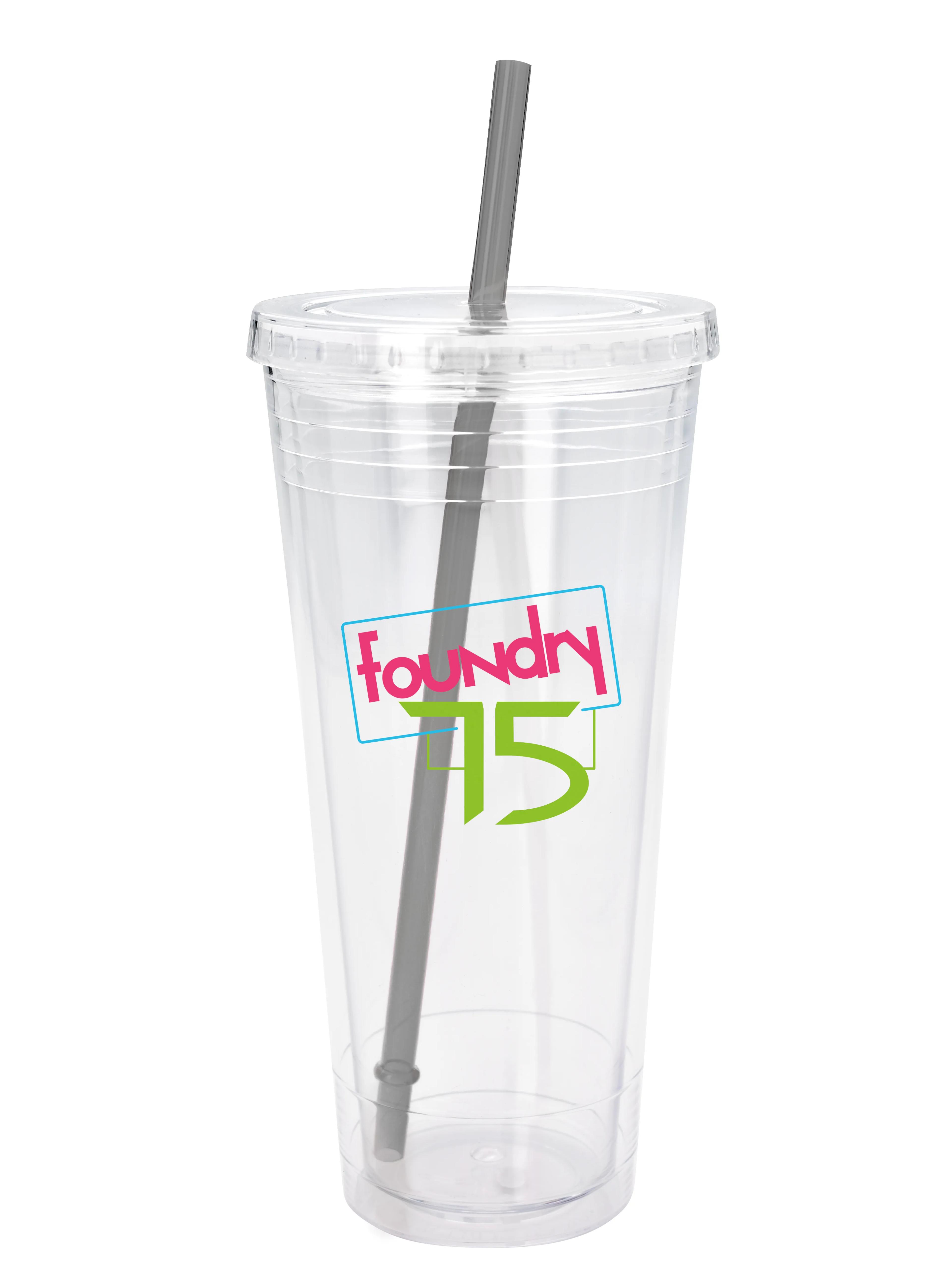 Clear Tumbler with Colored Lid - 24 oz. 27 of 28