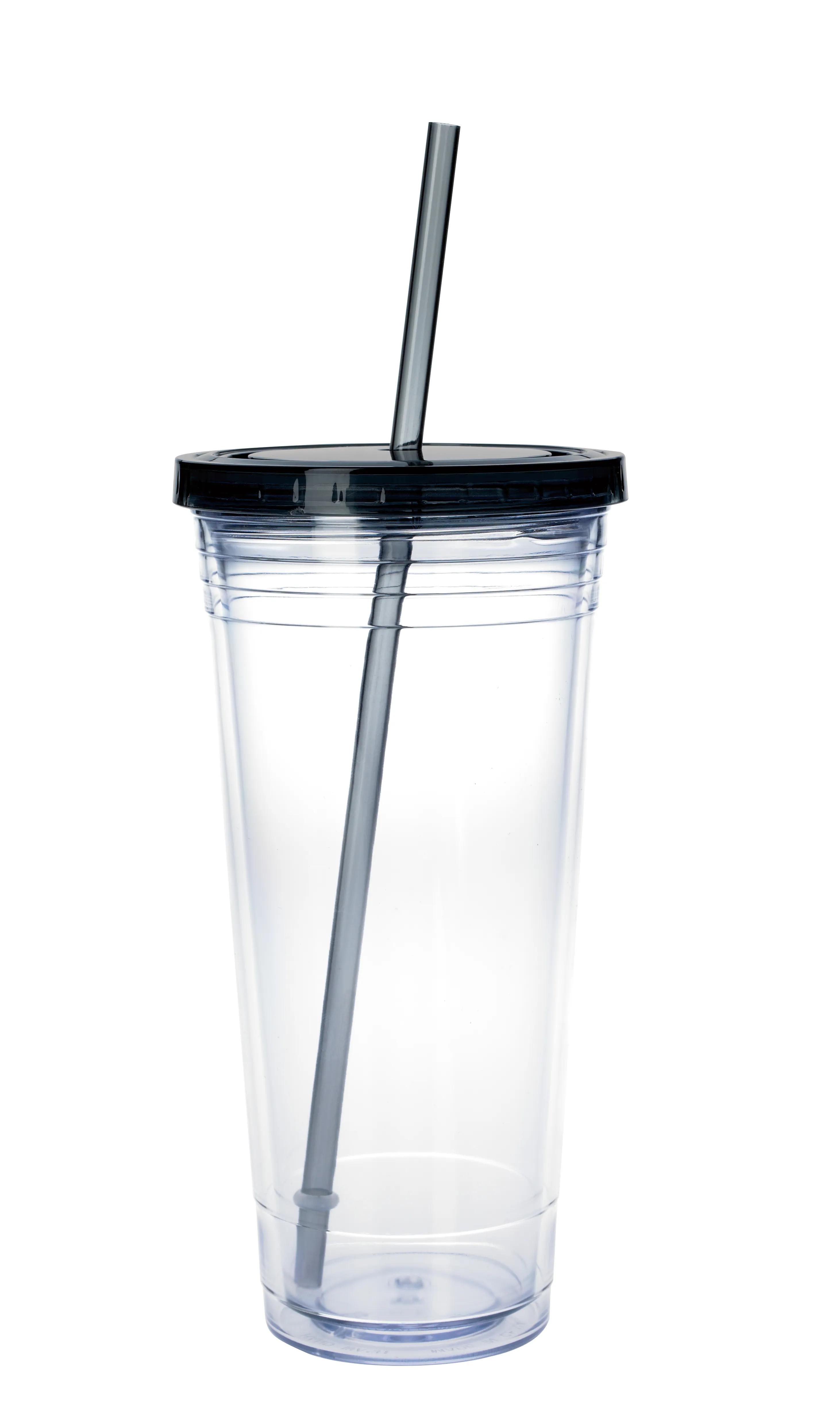 Clear Tumbler with Colored Lid - 24 oz. 12 of 28