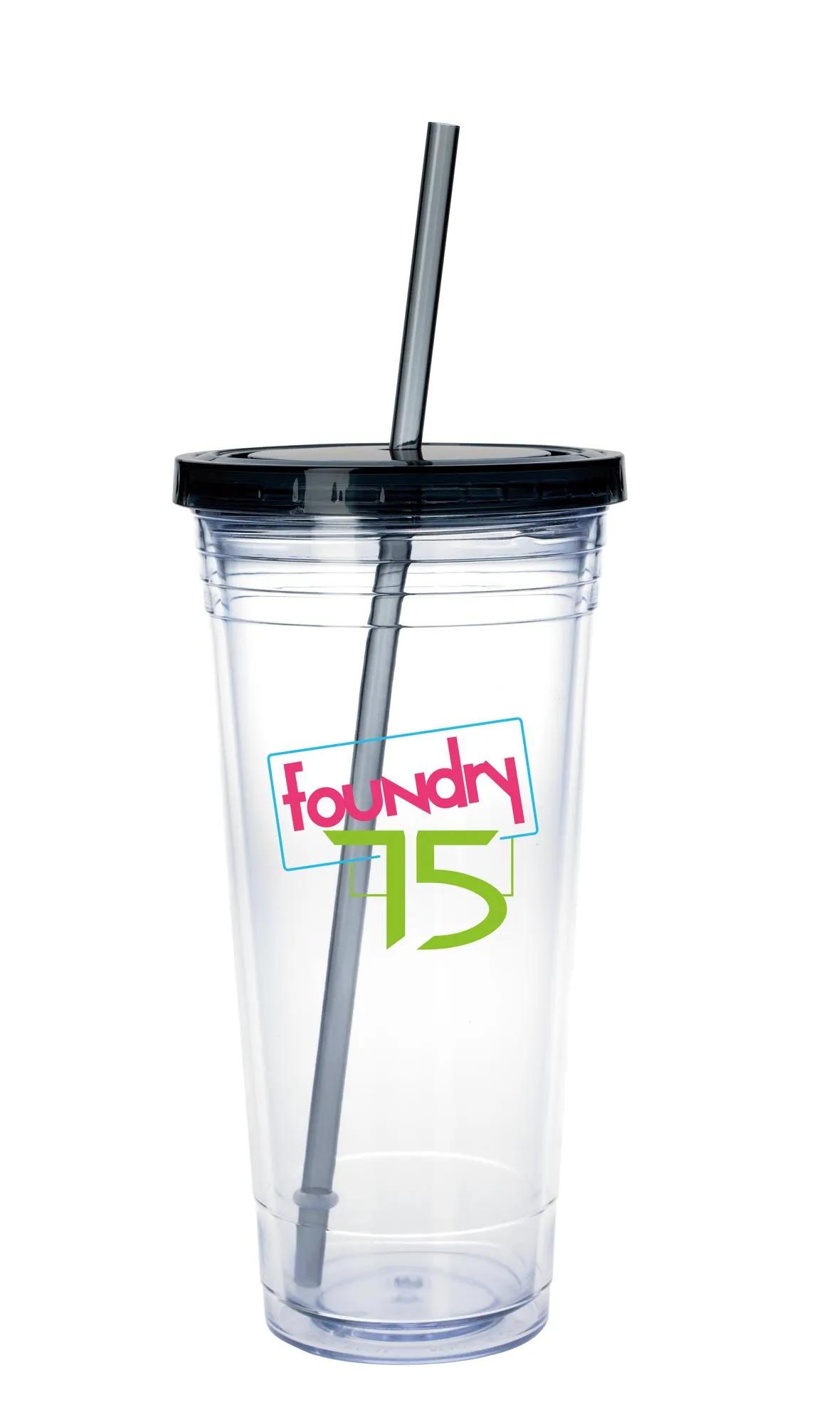 Clear Tumbler with Colored Lid - 24 oz. 12 of 36