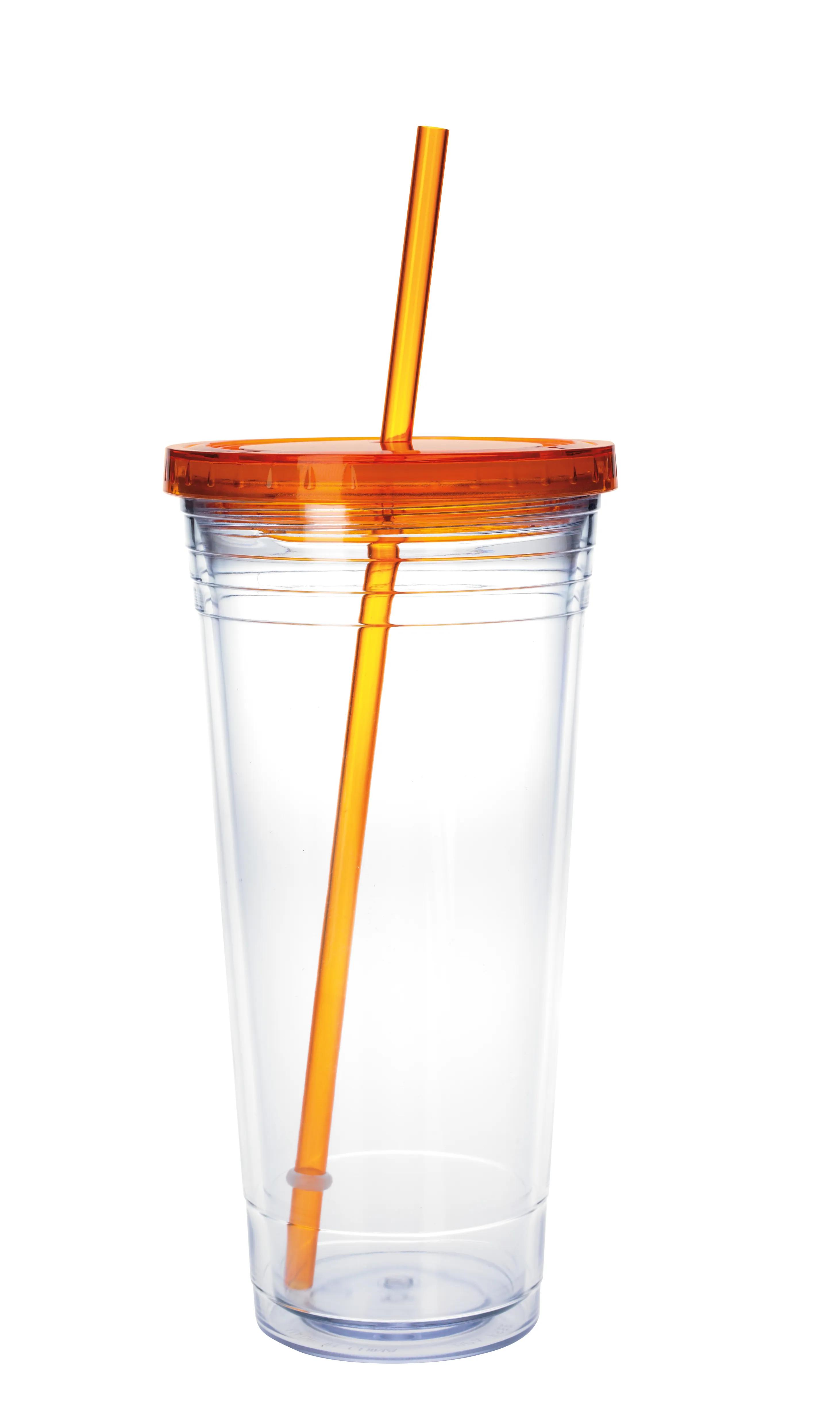 Clear Tumbler with Colored Lid - 24 oz. 8 of 28