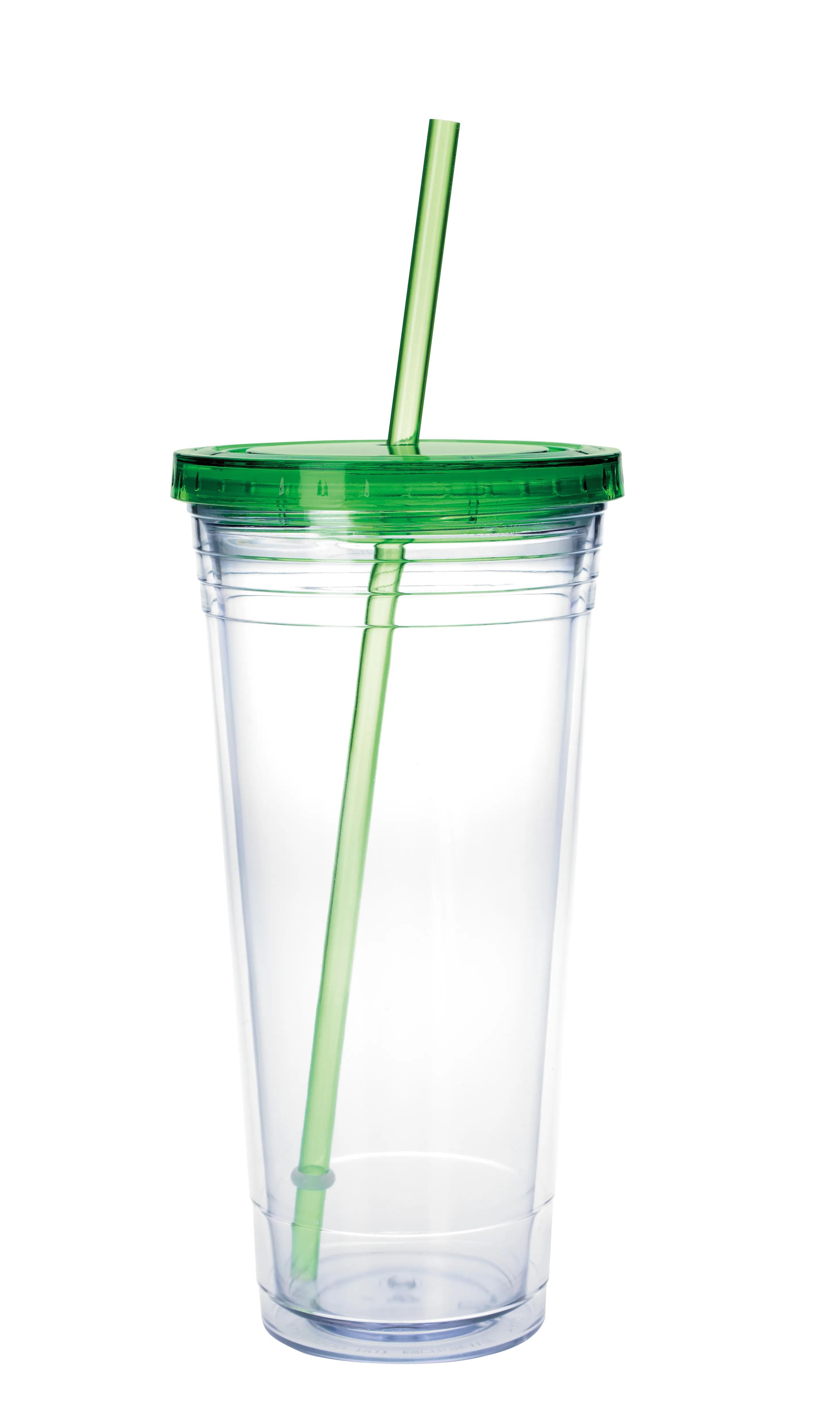 Clear Tumbler with Colored Lid - 24 oz. 7 of 28