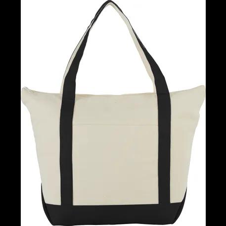 Classic 12oz Cotton Canvas Zippered Boat Tote 1 of 1