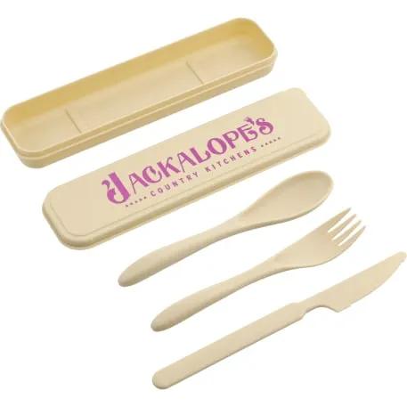 Bamboo Fiber Cutlery Set 4 of 17