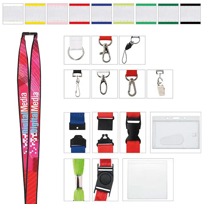 3/4" Polyester Lanyard with Ribbon (Heat Transfer) 1 of 20