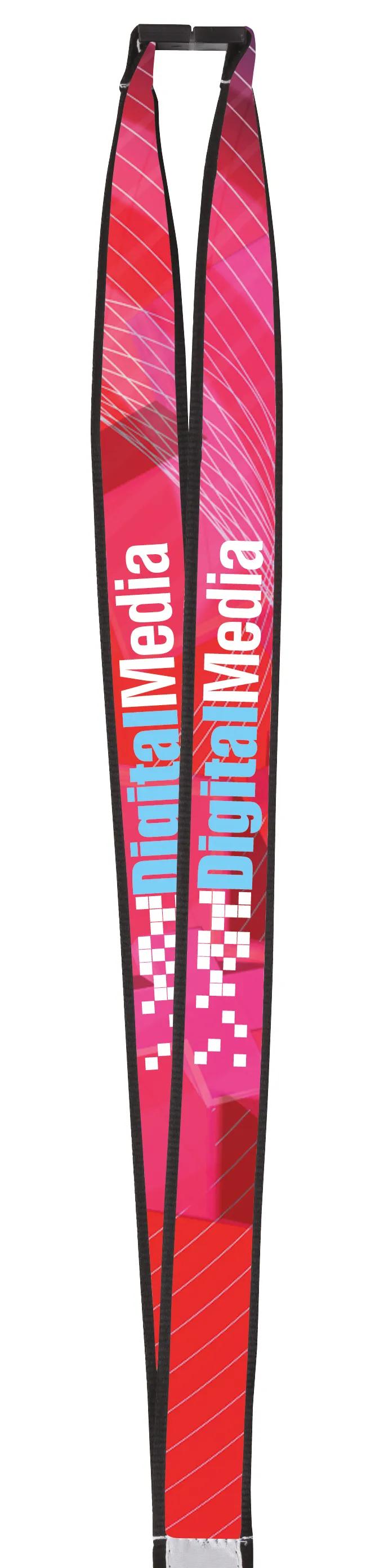 3/4" Polyester Lanyard with Ribbon (Heat Transfer) 2 of 20
