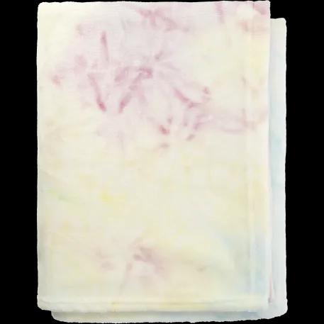 Tie Dye Flannel Fleece Blanket 2 of 2