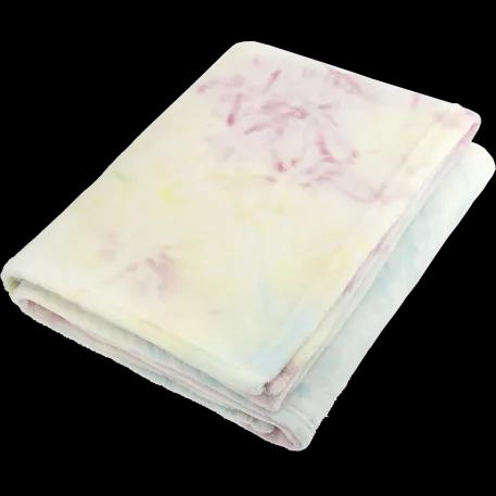 Tie Dye Flannel Fleece Blanket 1 of 2