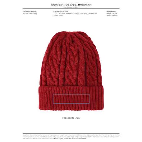 Unisex OPTIMAL Knit Cuffed Beanie 4 of 14