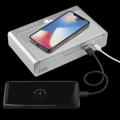 UV Sanitizer Desk Clock with Wireless Charging 1 of 9