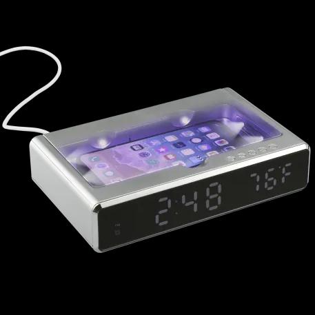 UV Sanitizer Desk Clock with Wireless Charging 7 of 9