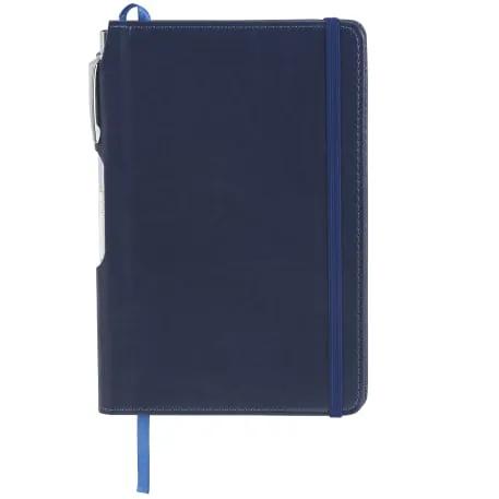 6" x 8.5" FSC® Mix Viola Bound Notebook with Pen 3 of 6