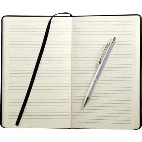 6" x 8.5" FSC® Mix Viola Bound Notebook with Pen 2 of 6