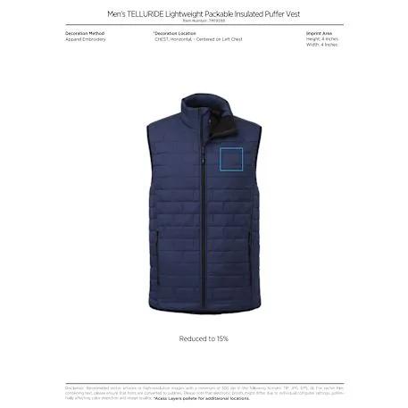Men's TELLURIDE Packable Insulated Vest 21 of 41