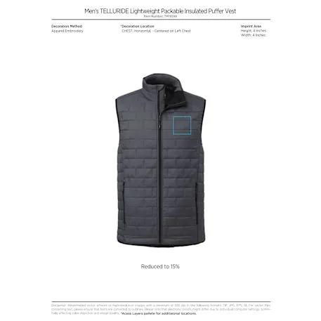 Men's TELLURIDE Packable Insulated Vest 28 of 41