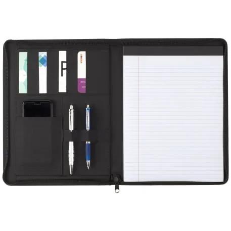 Vienna Heathered Zippered Padfolio w FSC® Mix Pape 1 of 6