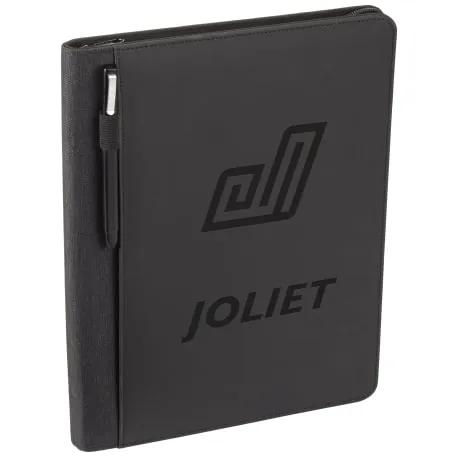 Vienna Heathered Zippered Padfolio w FSC® Mix Pape 5 of 6