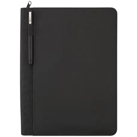 Vienna Heathered Zippered Padfolio w FSC® Mix Pape 2 of 6