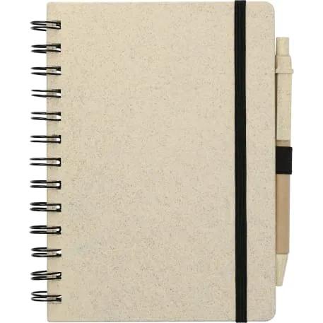 5" x 7" FSC® Mix Wheat Straw Notebook with Pen 2 of 8