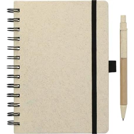 5" x 7" FSC® Mix Wheat Straw Notebook with Pen 1 of 8