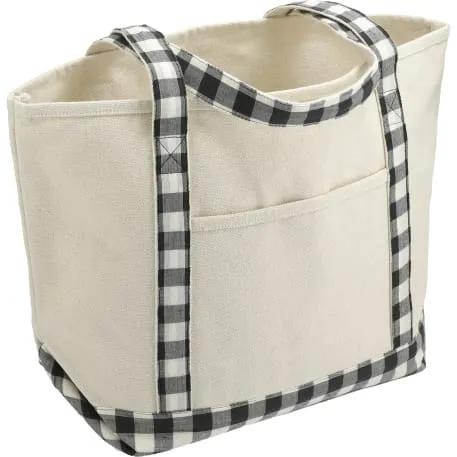 Buffalo Plaid 18oz Cotton Boat Tote 6 of 19