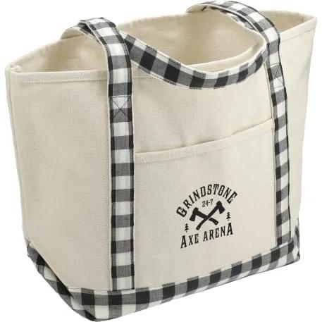 Buffalo Plaid 18oz Cotton Boat Tote 12 of 19