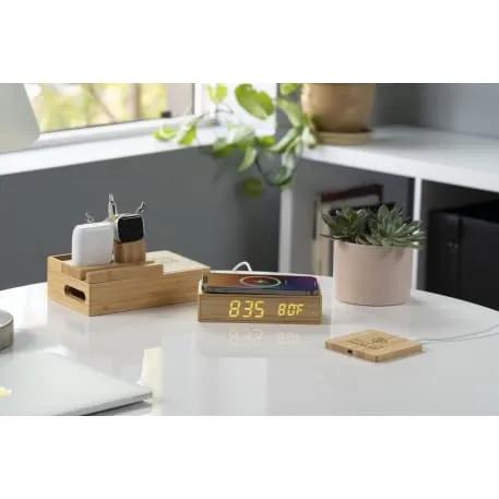 Bamboo Wireless Charging Pad with Dual Outputs 9 of 11